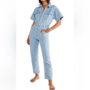Free People We the Free Marci Denim Jumpsuit
